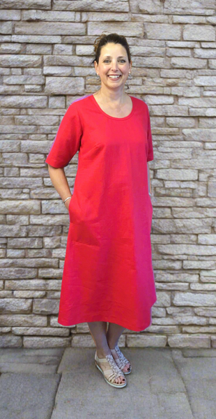 Island loose fitting Dress in Rami cotton Patricia Dawson