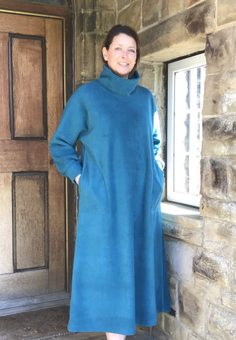 Sale Fleece Kaftan with Cowl collar